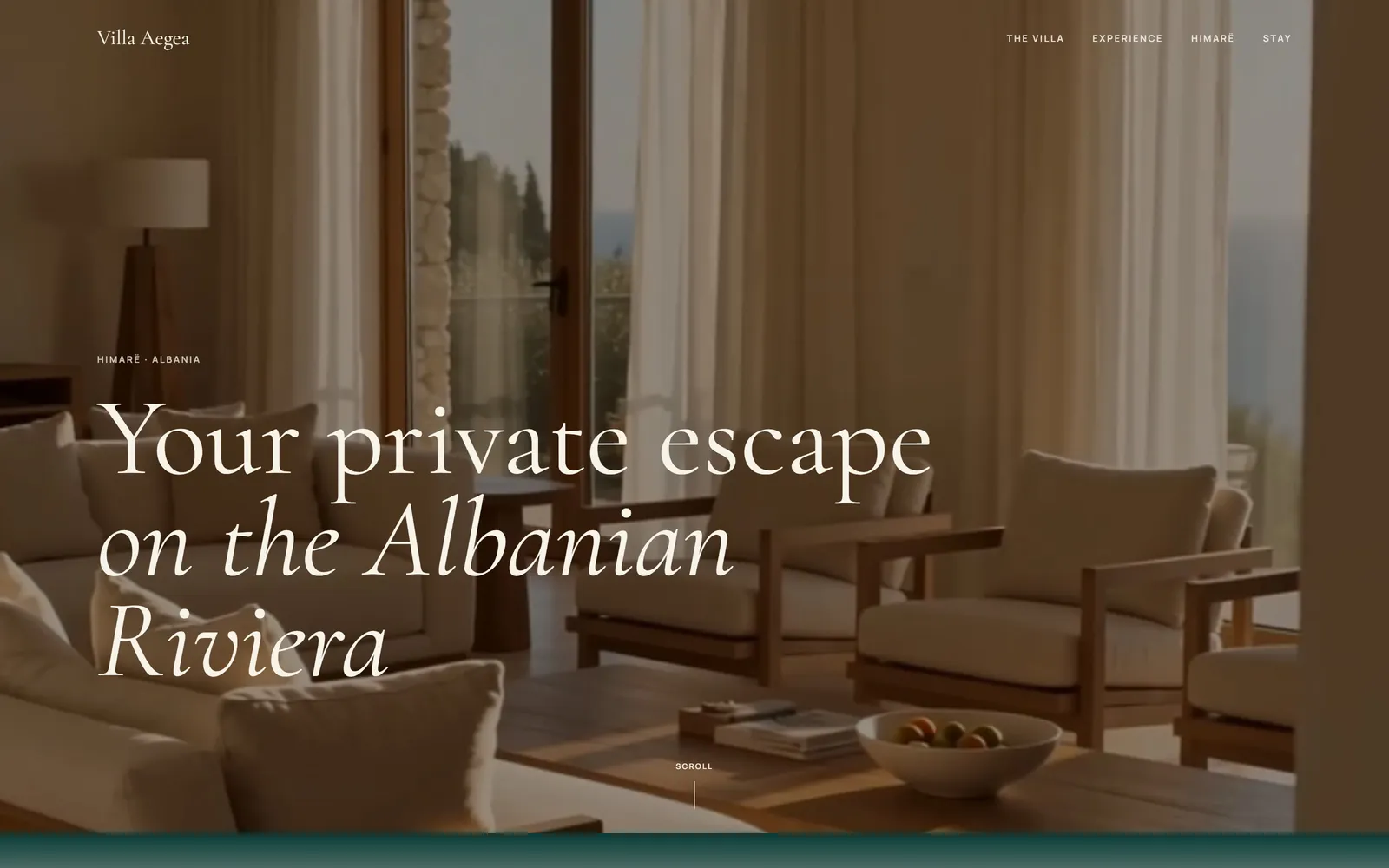 Villa Aegea website preview